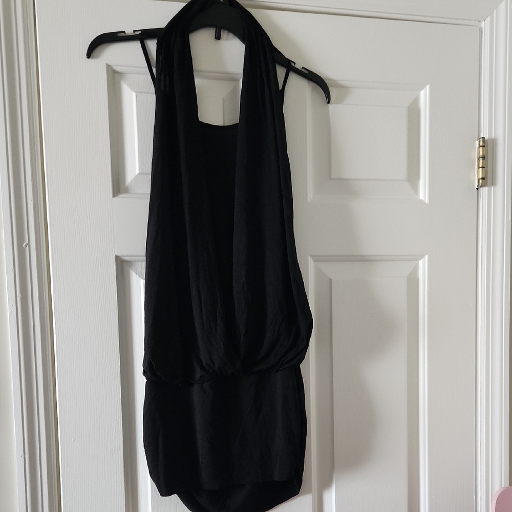 NWT Vintage H&M Black Sleeveless Halter Tank Top